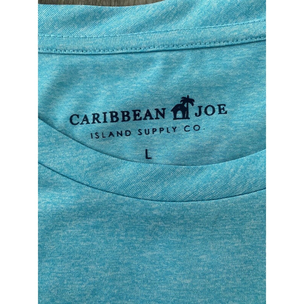 Mens Carribean Joe Breeze Tech Tee T-shirt white size Large 100% Polyester - Picture 4 of 6